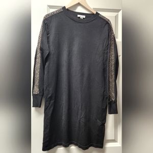 Calvin Klein Small Sweater Dress with Rhinestones on sleeves